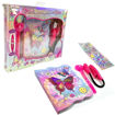Picture of HOT FOCUS SECRET DIARY BUTTERFLY - SECRET MESSAGE W/PEN&LED